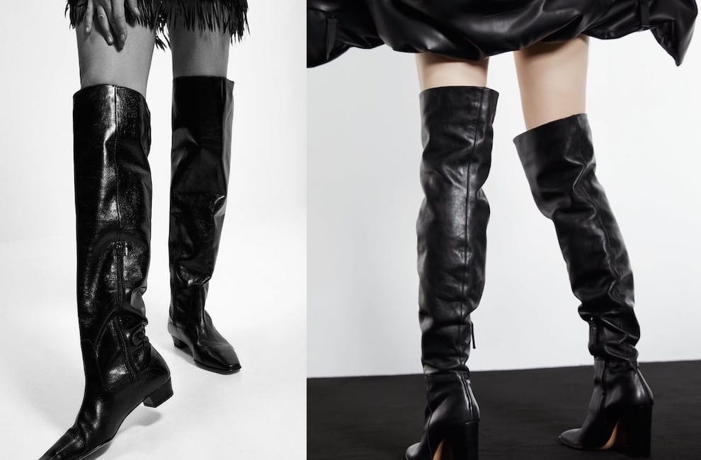 Stivali con gambale alto Zara 2019. I nuovi modelli in pelle - Donne Sul Web