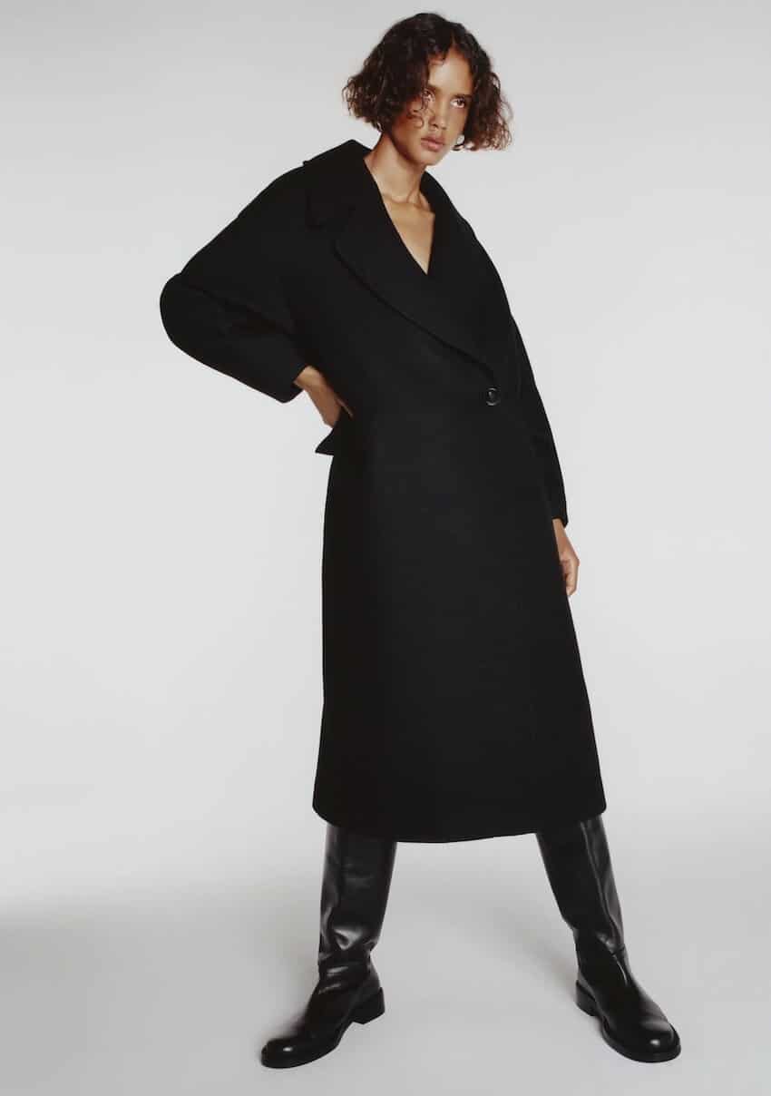 Cappotti Zara inverno 2020-2021. La tendenza e la mantella. - Donne Sul Web