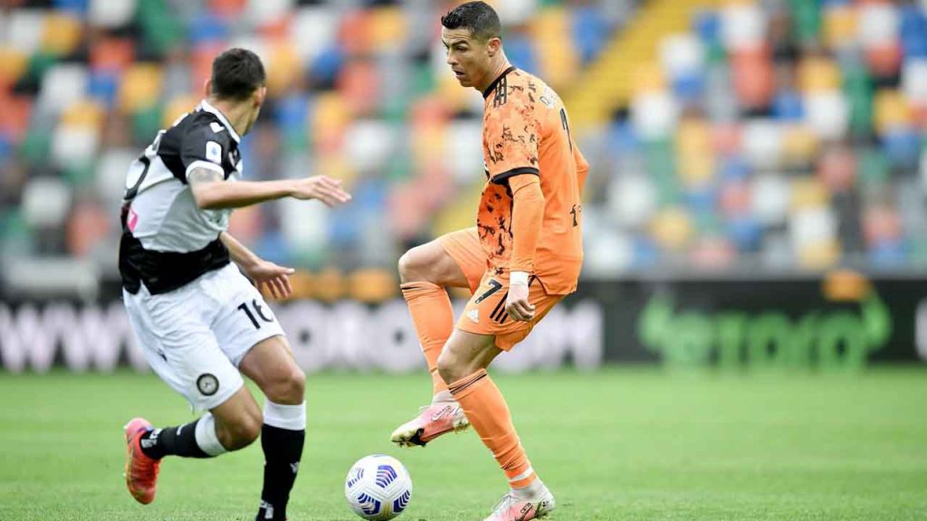 Udinese-Juventus 1-2, Cristiano Ronaldo spinge una brutta ...